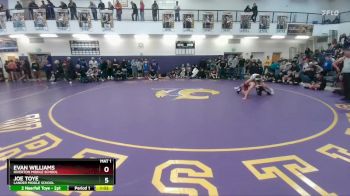 126 lbs Cons. Round 1 - Joe Toye, Lander Middle School vs Evan Williams, Riverton Middle School