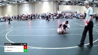 95 lbs Round Of 32 - Noah Callirgos, Grindhouse WC vs Shane Bayley, All In Wr Acd