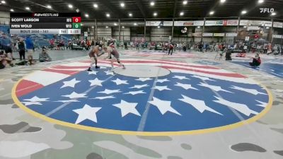 141 lbs Round 2 - Iven Wold, Wyoming vs Scott Larson, Newcastle Fall Guys