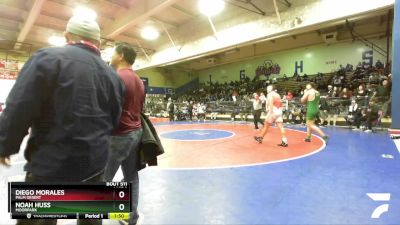 215 lbs Quarterfinal - Diego Morales, Palm Desert vs Noah Huss, Moorpark