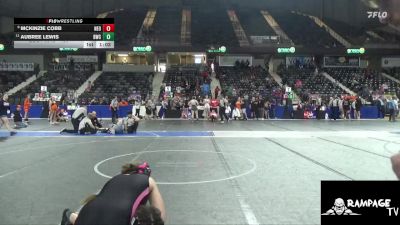 150 lbs 3rd Place Match - Aubree Lewis, Bobcat Wrestling Club vs McKinzie Cobb, Neodesha