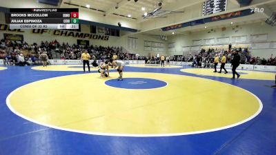 141 lbs Consi Of 32 #2 - Brooks McCollom, Edmond North (OK) vs Julian Espinoza, Cerritos