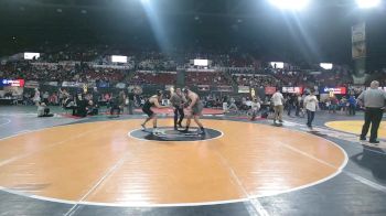 AA - 215 lbs Semifinal - Hunter Van Gundy, Flathead (Kalispell) vs Payton Cicero, Billings West