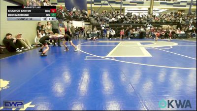55 lbs Round Of 32 - Braxton Sarten, Rough Riders vs John MacMunn, Perry Wrestling Academy