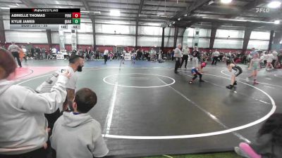 55 lbs Rr Rnd 4 - Abrielle Thomas, Perkasie vs Kylie James, Quakertown