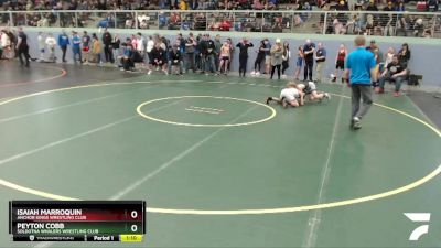 78 lbs Round 3 - Peyton Cobb, Soldotna Whalers Wrestling Club vs Isaiah Marroquin, Anchor Kings Wrestling Club