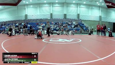 132 lbs Round 2 (6 Team) - Zavier Acuna, Portage Wrestling Club vs Austin Peters, Red Devil Pride Elite Wrestling