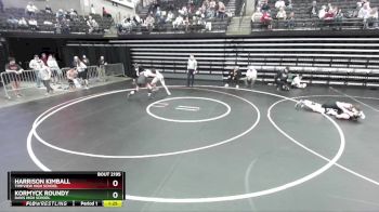 168 lbs Champ. Round 2 - Kormyck Roundy, Davis High School vs Harrison Kimball, Timpview High School