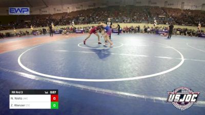 84 lbs Rr Rnd 3 - Nathan Nieto, Juggernaut Wrestling Club vs Zaiden Wanzer, Chandler Takedown Club