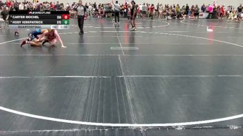 120 lbs Quarterfinal - Carter Mochel, Unaffiliated vs Koby Kirkpatrick, Rockmart Takedown Club
