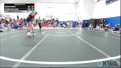 89-97 lbs Quarterfinal - Reese Kreke, Non Affiliated vs Aviree Williams, Powerhouse