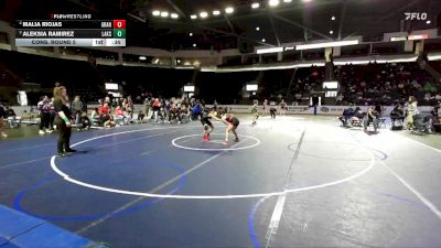 Girls 110 lbs Cons. Round 5 - Malia Riojas, Granger (Girls) vs Aleksia Ramirez, Lakes (Girls)