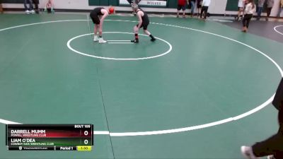 95 lbs Champ. Round 2 - Liam O`Dea, Cowboy Kids Wrestling Club vs Darrell Mumm, Powell Wrestling Club