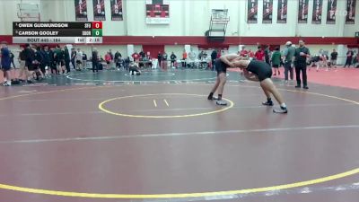 184 lbs Cons. Semi - Carson Gooley, Southern Oregon vs Owen Gudmundson, Simon Fraser (B.C.)