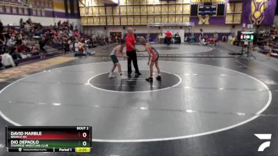 106 lbs Champ. Round 1 - David Marble, Bronco WC vs Dio DePaolo, Stampede Wrestling Club