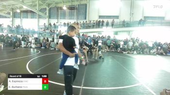 102 lbs Round Of 16 - Alekzander Espinoza, Coachella Valley WC vs Ethan Burbano, Pounders WC