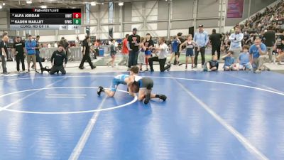 70 lbs Cons. Rd Of 16 - Kaden Maillet, Bonners Ferry Wrestling Club vs Alfa Jordan, Inland Northwest Wrestling Training Center