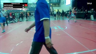 197 lbs 5th Place Match - Jason Brown, Andrew College vs Jostyn Zayas, Lindsey Wilson (Ky.)