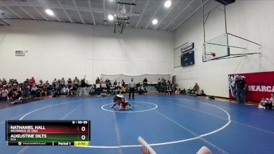 99-99 lbs Round 3 - Nathaniel Hall, McCormick Jr. High vs Augustine Dilts, CCA