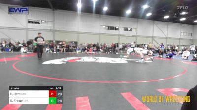 230 lbs Rr Rnd 1 - Cooper Hern, West Coast Riders 14U vs Roman Fraser, LWA 14u