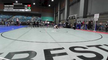 145 lbs 2nd Place - Jacob Perez, Tulare Titans Wrestling Club vs Noah Lopez, Pounders WC