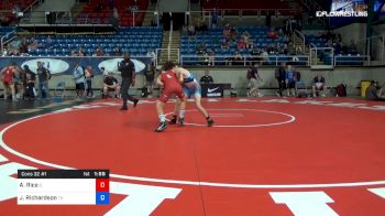 100 lbs Cons 32 #1 - Ashton Rice, Illinois vs Joseph Richardson, Texas