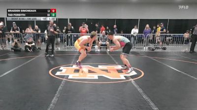 190 lbs Consi Of 32 #2 - Braeden Simoneaux, LA vs Tad Forsyth, KS