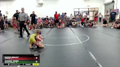 52 lbs Round 4 (6 Team) - Mason Brault, Rampage vs Dominic Warn, Quaker Maroon