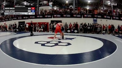 130 Finals kg Champ. Round 1 - Keith Miley, Arkansas Regional Training Center vs Aden Attao, Beaver Dam Wrestling Regional Training Center