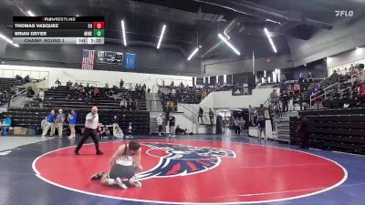 149 lbs Champ. Round 1 - Thomas Vasquez, Friends University vs Brian Dryer, Midland (Neb.)