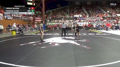 100 lbs Champ. Round 1 - Adrian Salcido, Colby HS vs Riverlee Allen, Chanute Hs