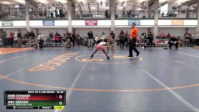 59-66 lbs Round 2 - Wes Sieraski, Iguana Wrestling Club vs Amir Stewart, Harvey Twisters WC