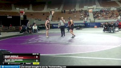 D1-144 lbs Champ. Round 1 - Blake Veldhuizen, Mountain Ridge vs Adam Angulo, Brophy College Preparatory