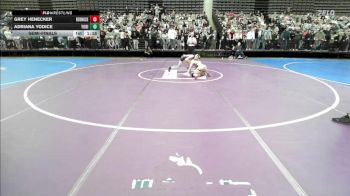 112 lbs Semifinal - Grey Henecker, RedNose Wrestling School vs Adriana Yodice, Yodice