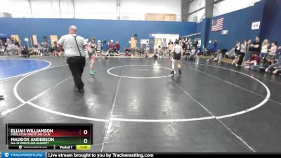 80 lbs Cons. Round 3 - Maddox Anderson, All In Wrestling Academy vs Elijah Williamson, Middleton Wrestling Club