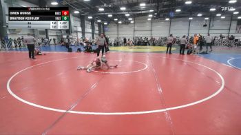 84 lbs Round 5 - 4:00pm Saturday - Brayden Kessler, PA USA vs Owen Runge, Minnesota Funky Singlets
