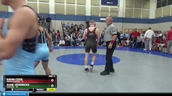 132 lbs Semis & Wb (16 Team) - Gavin Cook, Adams Central vs Dane Hendricks, Cascade