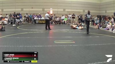130 lbs Round 3 (6 Team) - Connor Roach, MO Outlaws vs Cody Foss, Lowell WC