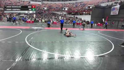75 lbs 1st Place Match - Henry Koepsell, Ozaukee Wrestling Club vs Owen Rodriguez, Smooth Moves Wrestling Club