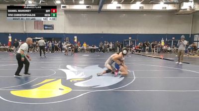 141 lbs Round Of 32 - Daniel Mahoney, Bridgeport vs Vivi Christopoulos, Coast Guard