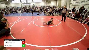 52 lbs Consi Of 8 #1 - Aaryan Neubauer, Keystone Wrestling Club vs Mason Enyobi, B.A.W.C