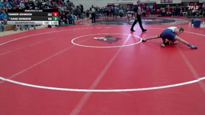 139 lbs Quarterfinal - Tanner Johnson, Sibley East vs Kane Johnson, New Ulm Area