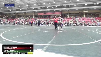 60 lbs Champ. Round 1 - Enalie Marquez, U-Town Hammers vs Bailey Burke, Bobcat Wrestling Club