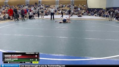 141 lbs Cons. Round 4 - Kaiden Schrandt, Wisconsin-La Crosse vs Parker Kamm, UW-Eau Claire