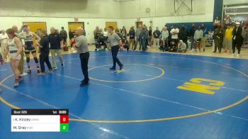 172 lbs Consy-3 - Kaleb Kinzey, Armstrong vs Mark Gray, Kiski Area