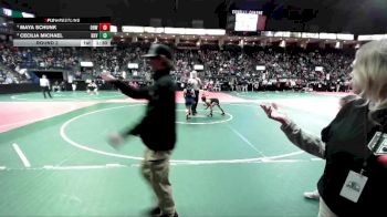 100 lbs Round 2 - Cecilia Michael, BKV1 vs Maya Schunk, OHW1