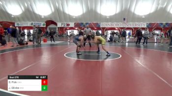 157 lbs Quarterfinal - Garrett Fisk, Univ Of Maryland vs Jordan Slivka, Ohio University