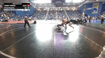138 lbs Cons. Round 1 - Dylan Placca, Holmdel vs Johnny Spence, Caesar Rodney