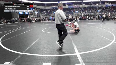 97.6-107.2 lbs Consi Of 8 #1 - Krislynn Martinez, Maize Wresting Club vs Chloe Zeller, Missouri Outlaws
