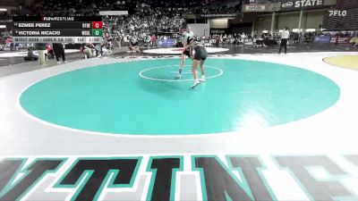 Girls 2A 120 lbs Quarterfinal - Victoria Nicacio, Washougal (Girls) vs Ezmee Perez, Othello (Girls)